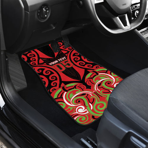 Custom Aotearoa Ngati Maru Car Mats New Zealand Traditional Maori Pattern