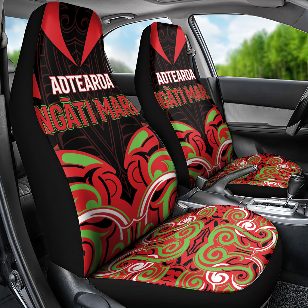 Aotearoa Ngati Maru Car Seat Cover New Zealand Traditional Maori Pattern