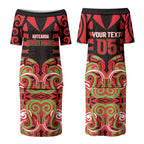 Custom Aotearoa Ngati Maru Couples Matching Puletasi and Hawaiian Shirt New Zealand Traditional Maori Pattern