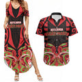 Custom Aotearoa Ngati Maru Couples Matching Summer Maxi Dress and Hawaiian Shirt New Zealand Traditional Maori Pattern
