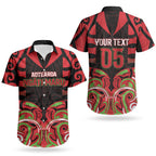 Custom Aotearoa Ngati Maru Couples Matching Tank Maxi Dress and Hawaiian Shirt New Zealand Traditional Maori Pattern