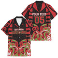 Custom Aotearoa Ngati Maru Family Matching Puletasi and Hawaiian Shirt New Zealand Traditional Maori Pattern