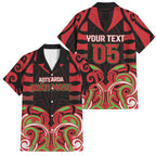 Custom Aotearoa Ngati Maru Family Matching Short Sleeve Bodycon Dress and Hawaiian Shirt New Zealand Traditional Maori Pattern