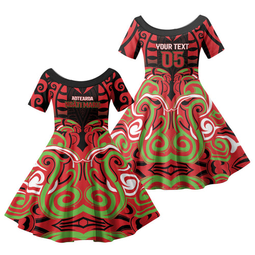 Custom Aotearoa Ngati Maru Family Matching Summer Maxi Dress and Hawaiian Shirt New Zealand Traditional Maori Pattern