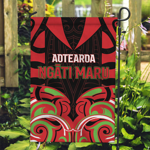 Aotearoa Ngati Maru Garden Flag New Zealand Traditional Maori Pattern
