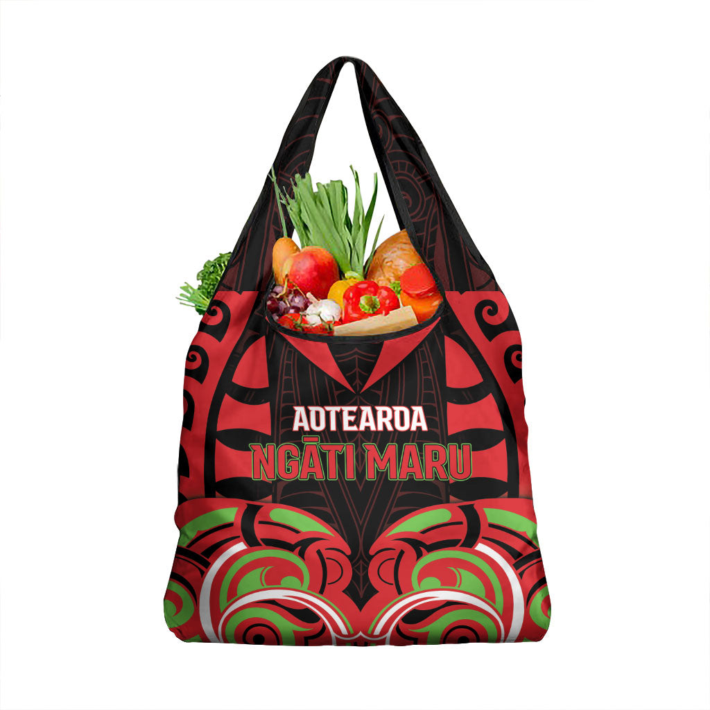 Aotearoa Ngati Maru Grocery Bag New Zealand Traditional Maori Pattern