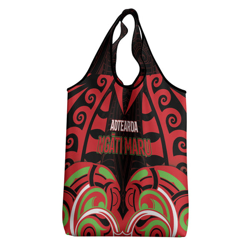 Aotearoa Ngati Maru Grocery Bag New Zealand Traditional Maori Pattern