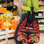 Aotearoa Ngati Maru Grocery Bag New Zealand Traditional Maori Pattern