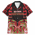 Custom Aotearoa Ngati Maru Hawaiian Shirt New Zealand Traditional Maori Pattern