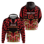 Custom Aotearoa Ngati Maru Hoodie New Zealand Traditional Maori Pattern