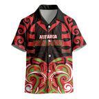 Custom Aotearoa Ngati Maru Kid Hawaiian Shirt New Zealand Traditional Maori Pattern