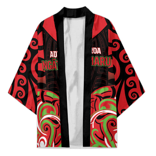 Custom Aotearoa Ngati Maru Kimono New Zealand Traditional Maori Pattern