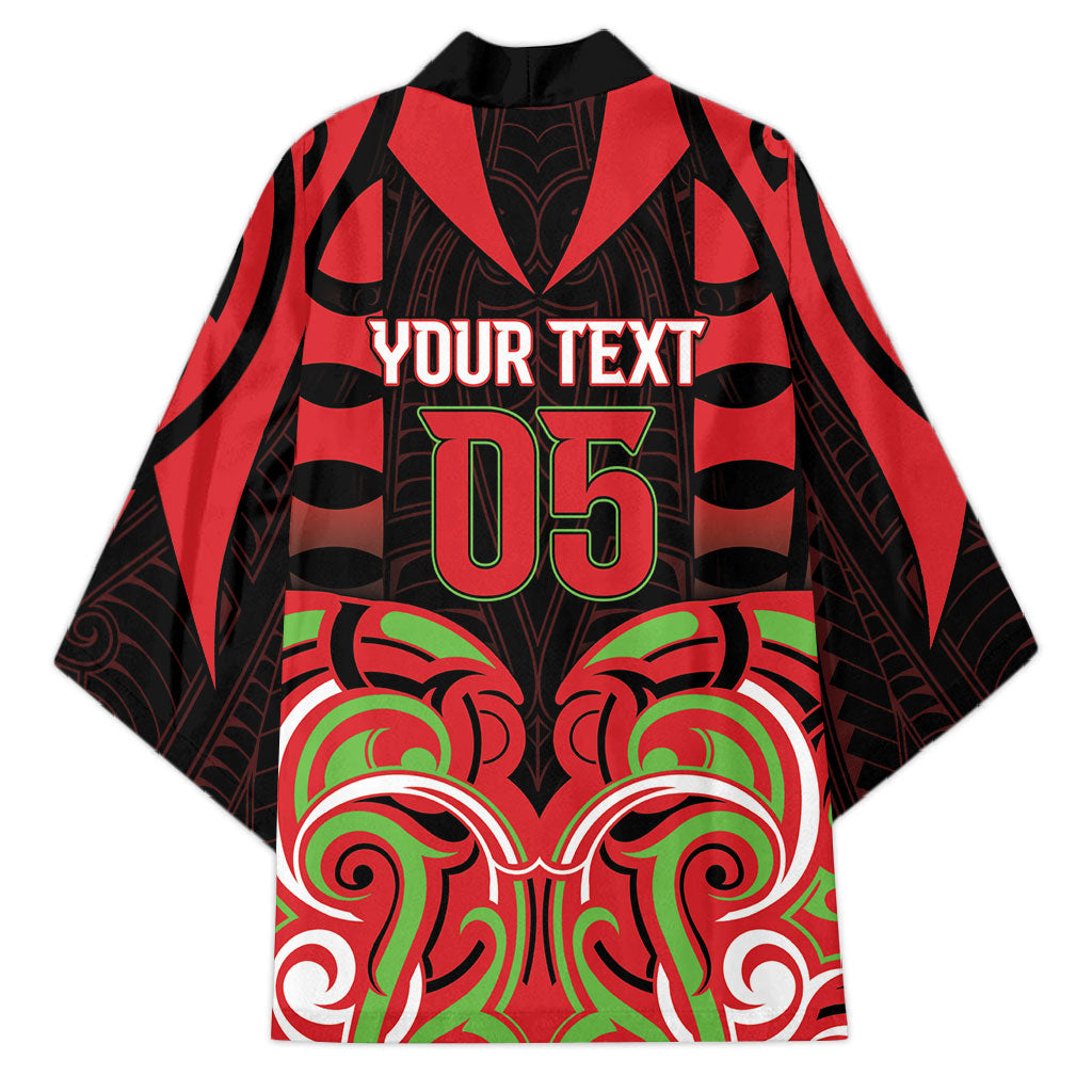 Custom Aotearoa Ngati Maru Kimono New Zealand Traditional Maori Pattern