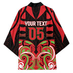 Custom Aotearoa Ngati Maru Kimono New Zealand Traditional Maori Pattern