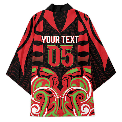 Custom Aotearoa Ngati Maru Kimono New Zealand Traditional Maori Pattern