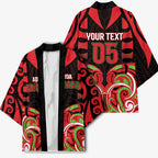 Custom Aotearoa Ngati Maru Kimono New Zealand Traditional Maori Pattern
