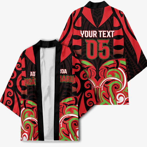Custom Aotearoa Ngati Maru Kimono New Zealand Traditional Maori Pattern