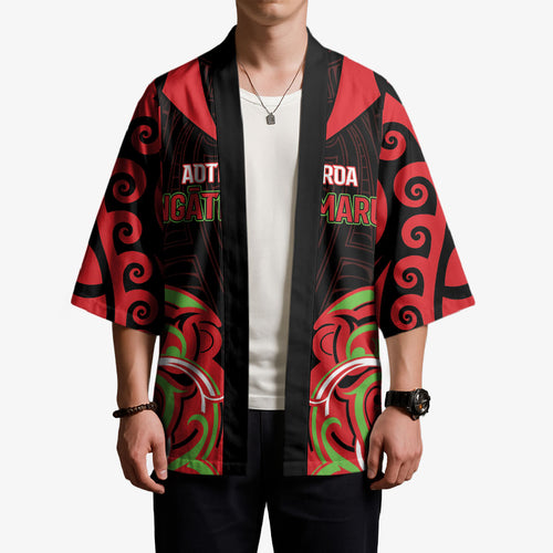Custom Aotearoa Ngati Maru Kimono New Zealand Traditional Maori Pattern