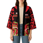 Custom Aotearoa Ngati Maru Kimono New Zealand Traditional Maori Pattern