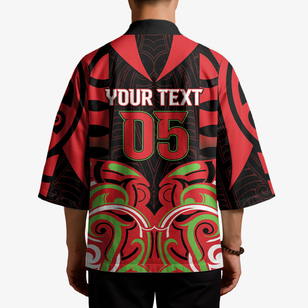 Custom Aotearoa Ngati Maru Kimono New Zealand Traditional Maori Pattern