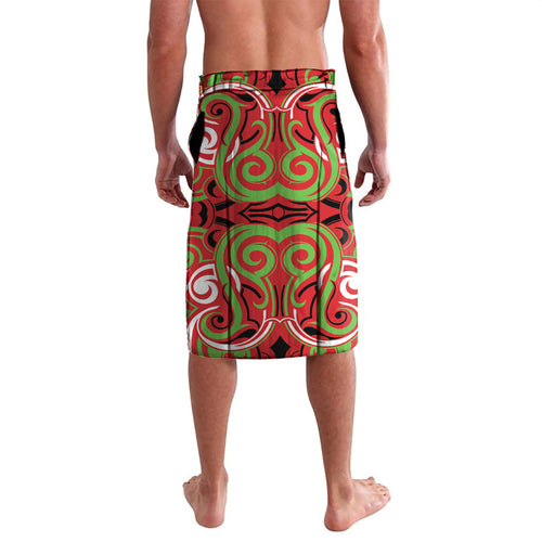 Custom Aotearoa Ngati Maru Lavalava New Zealand Traditional Maori Pattern