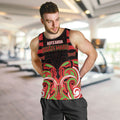 Custom Aotearoa Ngati Maru Men Tank Top New Zealand Traditional Maori Pattern