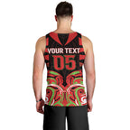 Custom Aotearoa Ngati Maru Men Tank Top New Zealand Traditional Maori Pattern