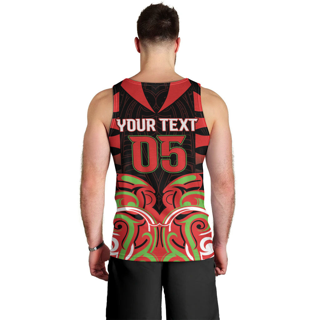 Custom Aotearoa Ngati Maru Men Tank Top New Zealand Traditional Maori Pattern