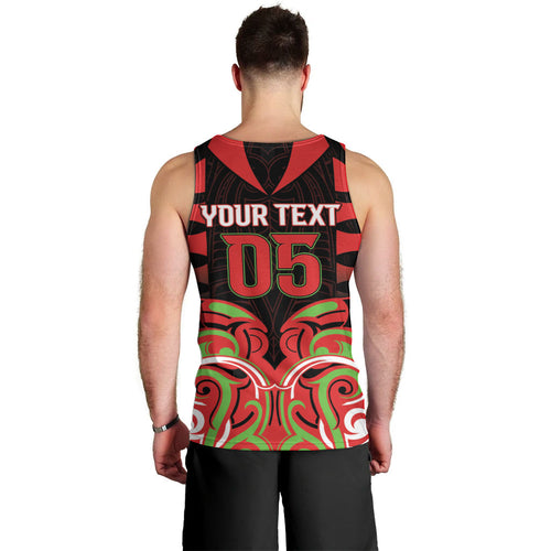Custom Aotearoa Ngati Maru Men Tank Top New Zealand Traditional Maori Pattern