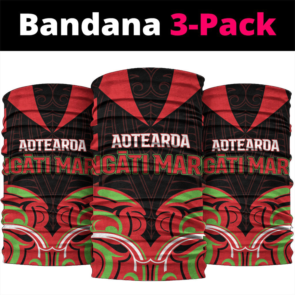Aotearoa Ngati Maru Neck Gaiter New Zealand Traditional Maori Pattern