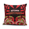 Aotearoa Ngati Maru Pillow Cover New Zealand Traditional Maori Pattern