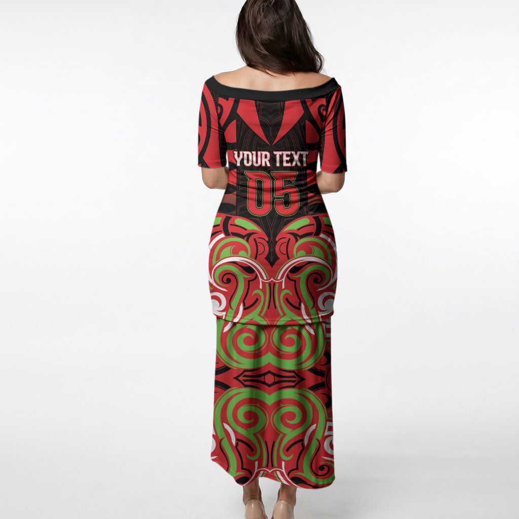 Custom Aotearoa Ngati Maru Puletasi New Zealand Traditional Maori Pattern