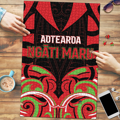 Aotearoa Ngati Maru Puzzle New Zealand Traditional Maori Pattern