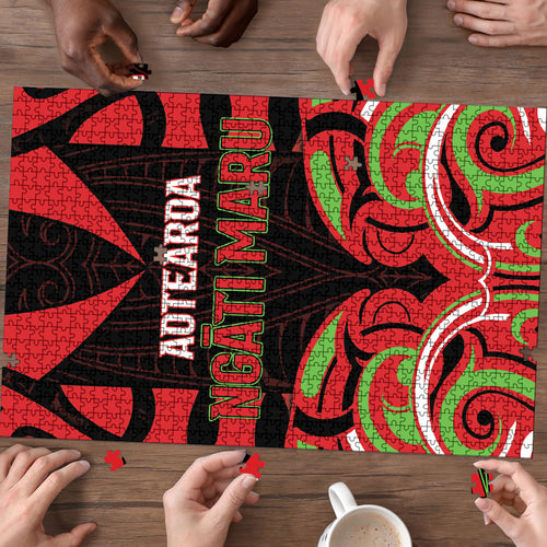 Aotearoa Ngati Maru Puzzle New Zealand Traditional Maori Pattern
