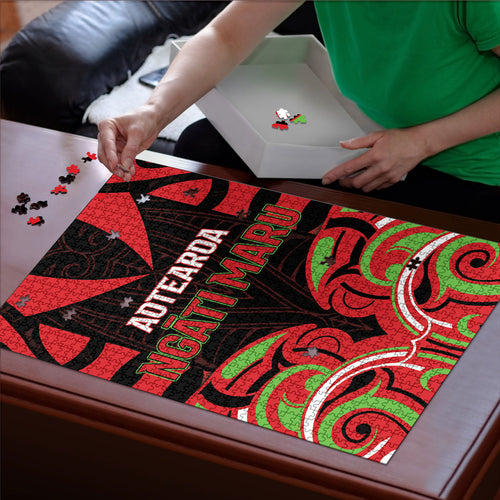 Aotearoa Ngati Maru Puzzle New Zealand Traditional Maori Pattern