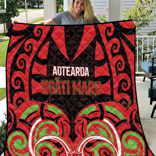 Aotearoa Ngati Maru Quilt New Zealand Traditional Maori Pattern