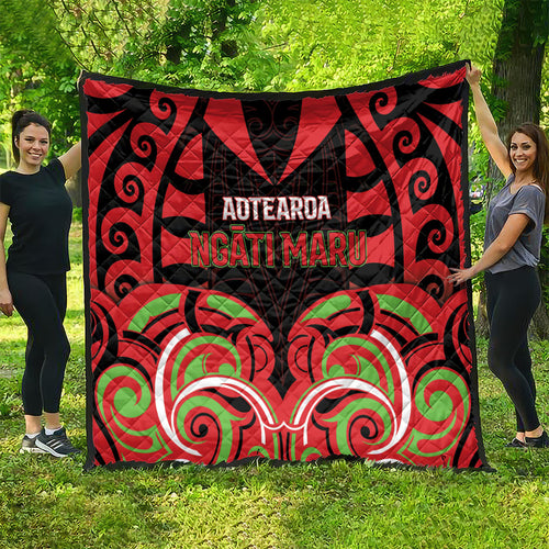Aotearoa Ngati Maru Quilt New Zealand Traditional Maori Pattern