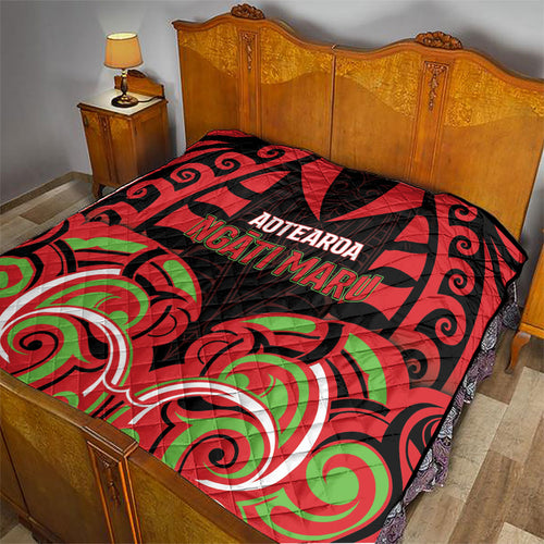 Aotearoa Ngati Maru Quilt New Zealand Traditional Maori Pattern