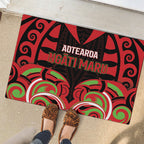 Aotearoa Ngati Maru Rubber Doormat New Zealand Traditional Maori Pattern