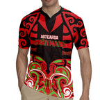 Custom Aotearoa Ngati Maru Rugby Jersey New Zealand Traditional Maori Pattern
