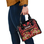 Aotearoa Ngati Maru Shoulder Handbag New Zealand Traditional Maori Pattern