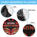 Aotearoa Ngati Maru Spare Tire Cover New Zealand Traditional Maori Pattern