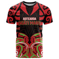 Custom Aotearoa Ngati Maru T Shirt New Zealand Traditional Maori Pattern