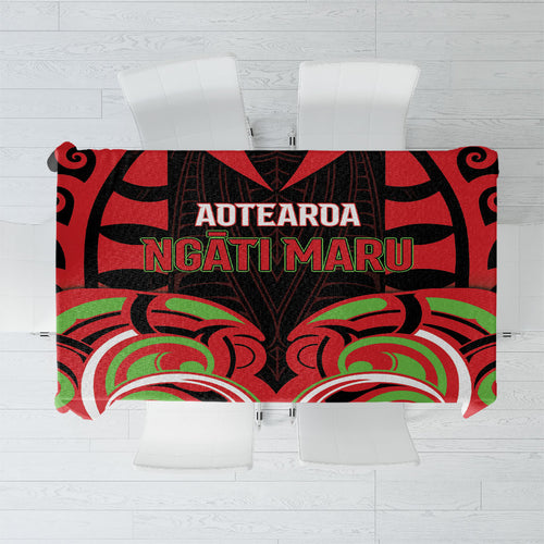 Aotearoa Ngati Maru Tablecloth New Zealand Traditional Maori Pattern