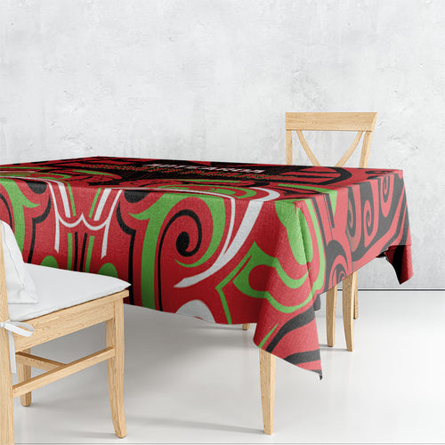 Aotearoa Ngati Maru Tablecloth New Zealand Traditional Maori Pattern