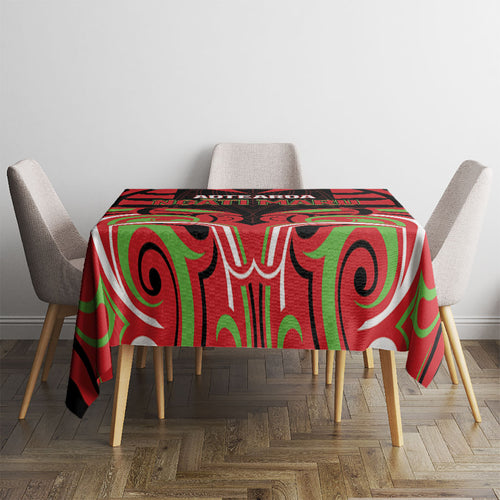 Aotearoa Ngati Maru Tablecloth New Zealand Traditional Maori Pattern