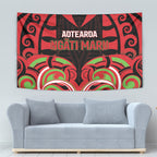 Aotearoa Ngati Maru Tapestry New Zealand Traditional Maori Pattern