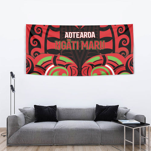 Aotearoa Ngati Maru Tapestry New Zealand Traditional Maori Pattern