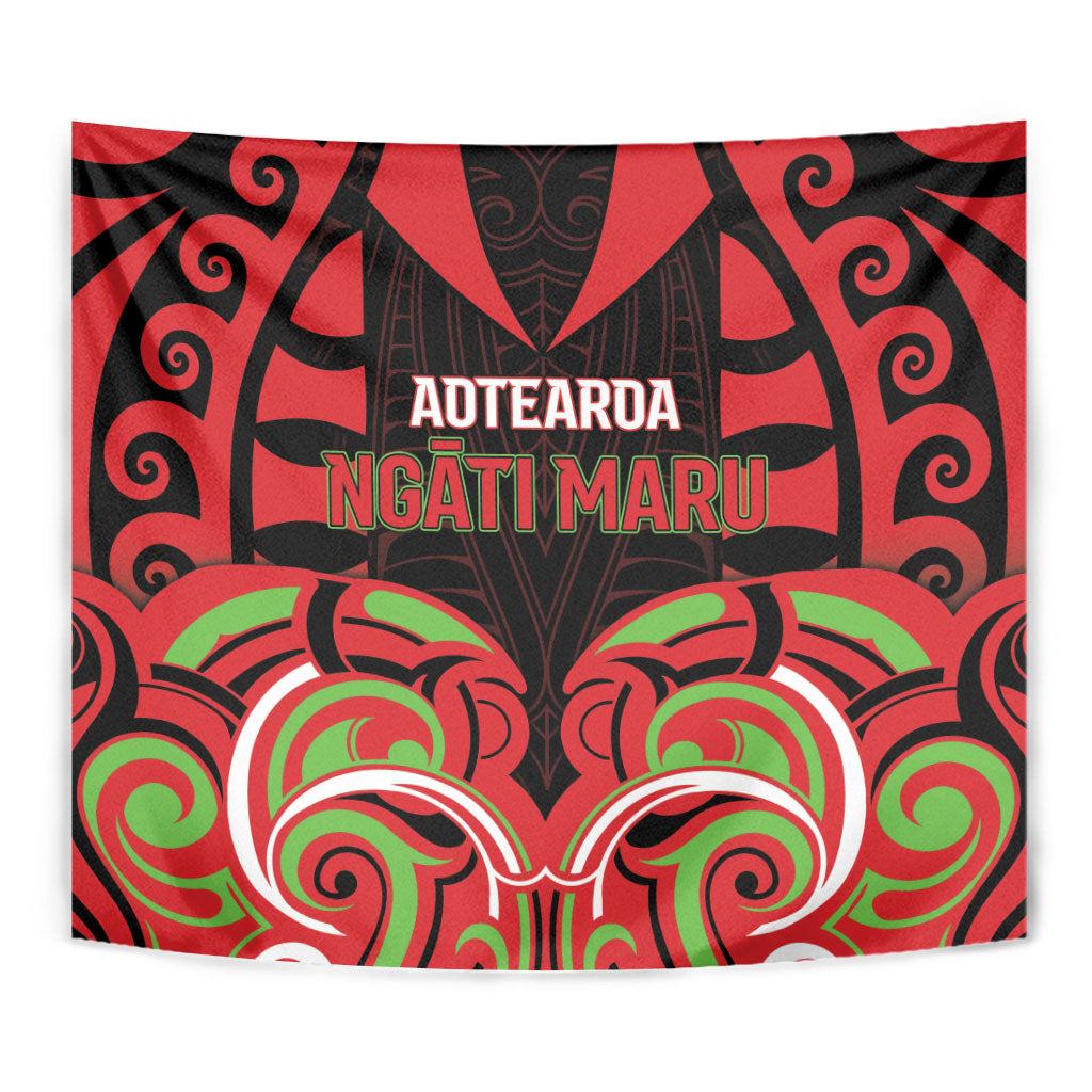 Aotearoa Ngati Maru Tapestry New Zealand Traditional Maori Pattern
