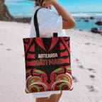 Aotearoa Ngati Maru Tote Bag New Zealand Traditional Maori Pattern